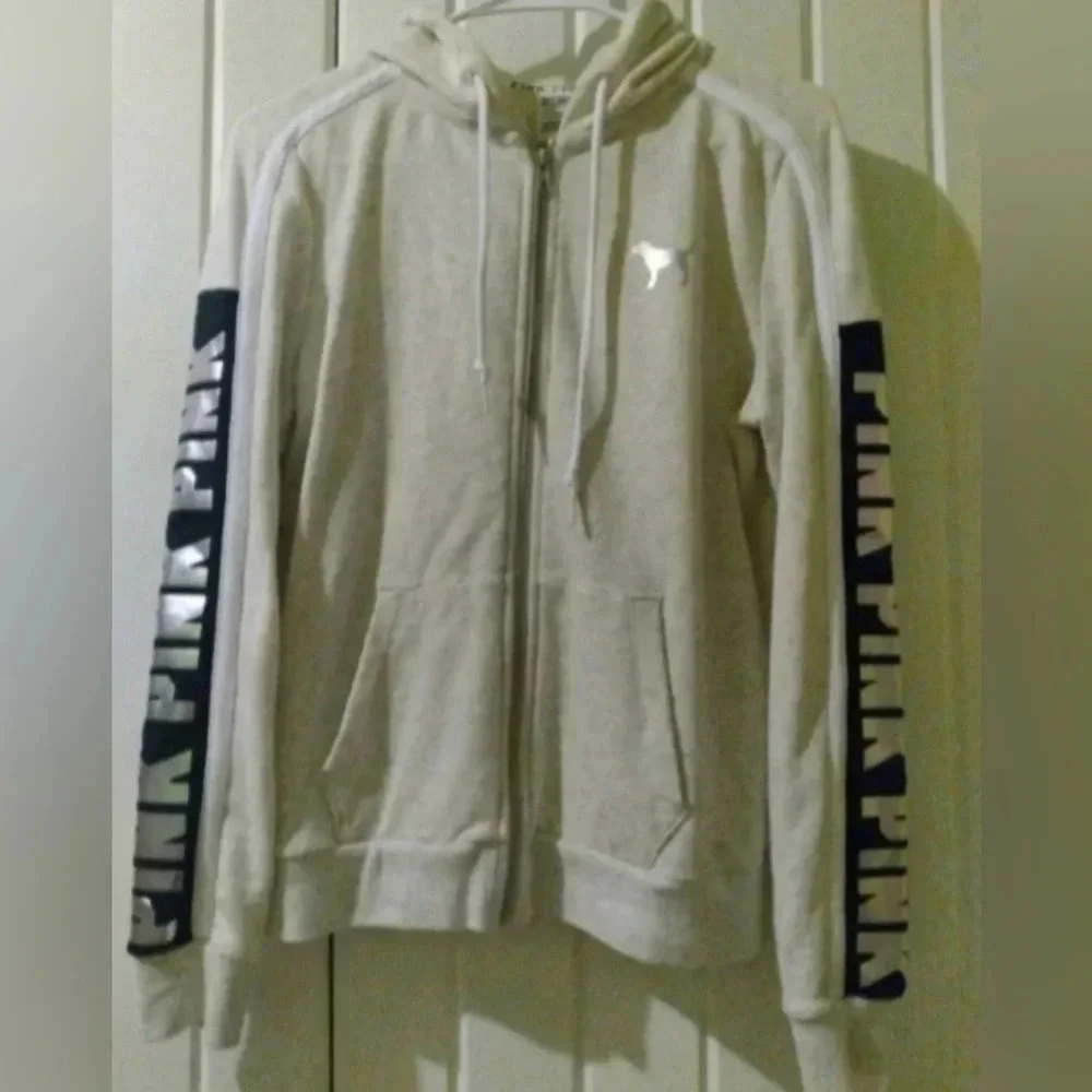 Vs pink bling shine hoodie-small EUC